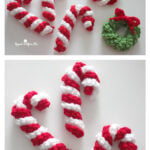 Easy Candy Canes Free Crochet Pattern and Video Tutorial