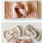 Easy Velvet Twist Headband Ear Warmer Free Crochet Pattern and Video Tutorial