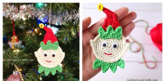 Elf Christmas Ornament Free Crochet Pattern