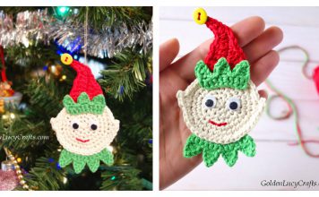 Elf Christmas Ornament Free Crochet Pattern