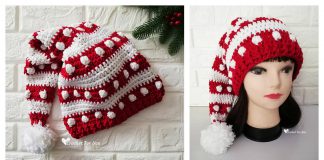Fancy Santa Hat Free Crochet Pattern