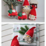 Gnome Christmas Tree Ornament Free Crochet Pattern