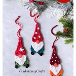 Heart Gnome Ornament Free Crochet Pattern