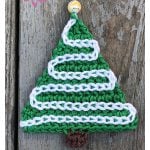 Lil’ Xmas Tree Ornament Free Crochet Pattern