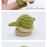 Mini Baby Yoda Amigurumi Doll Free Crochet Pattern