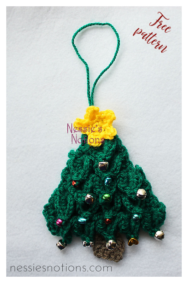 Mini Christmas Tree Free Crochet Pattern