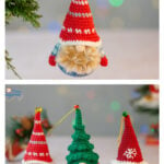 Mini Scandinavian Christmas Gnome Free Crochet Pattern and Video Tutorial