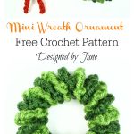 Mini Wreath Ornament Free Crochet Pattern