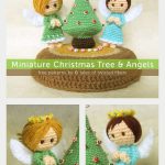 Miniature Christmas Tree & Angels Doll Free Crochet Pattern