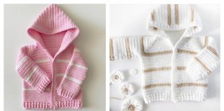 Single Crochet Baby Sweater Free Crochet Pattern and Video Tutorial