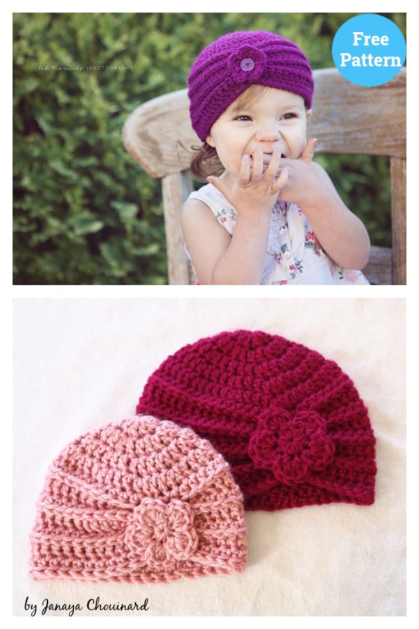 Textured Turban Free Crochet Pattern