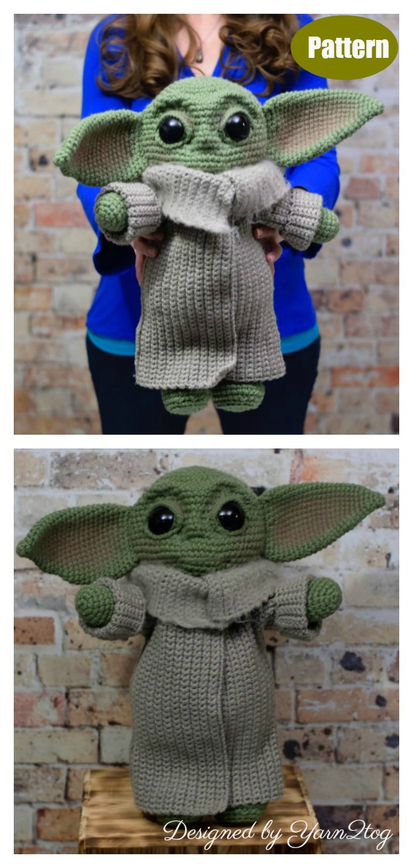 The Child Baby Yoda Amigurumi Doll Crochet Pattern