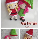 The Sisters Ada and Kat Christmas Amigurumi Doll Free Crochet Pattern