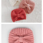 Turban Hat Free Crochet Pattern and Video Tutorial
