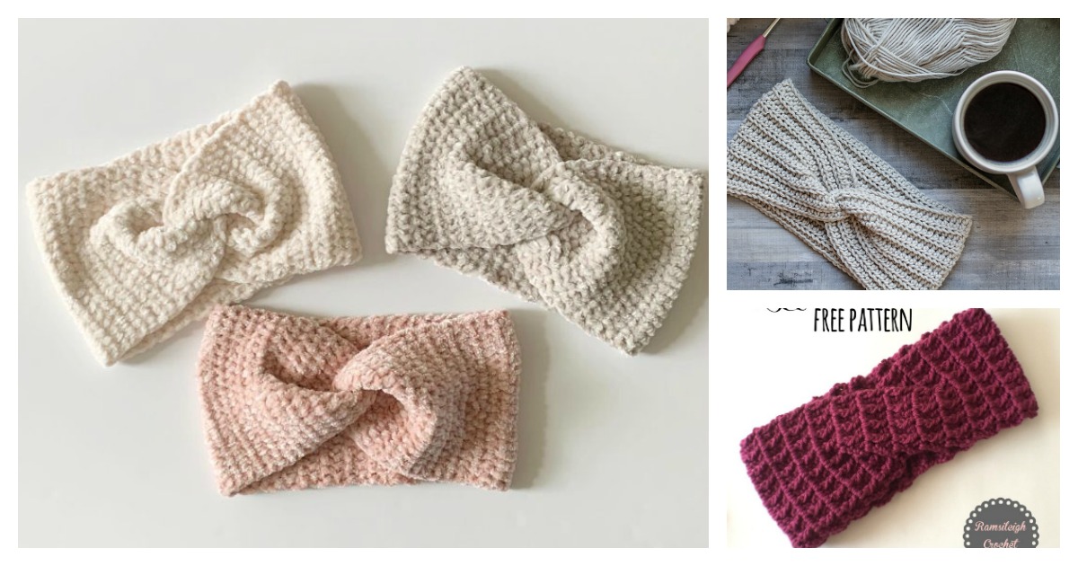 Courtney Crochet Twist Headband Pattern Free