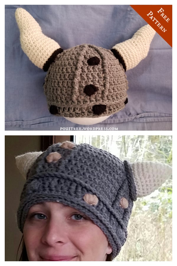 Viking Helmet Free Crochet Pattern