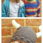 Viking Horn Hat Free Crochet Pattern