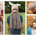 Viking Horn Hat Free Crochet Pattern and Paid