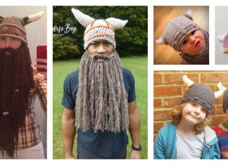 Viking Horn Hat Free Crochet Pattern and Paid