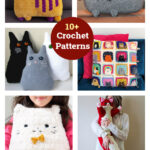 10+ Fun Animal Cat Pillow Crochet Patterns