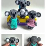 Adorable Koala Amigurumi Keychain Free Crochet Pattern