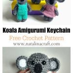 Adorable Koala Amigurumi Keychain Free Crochet Pattern