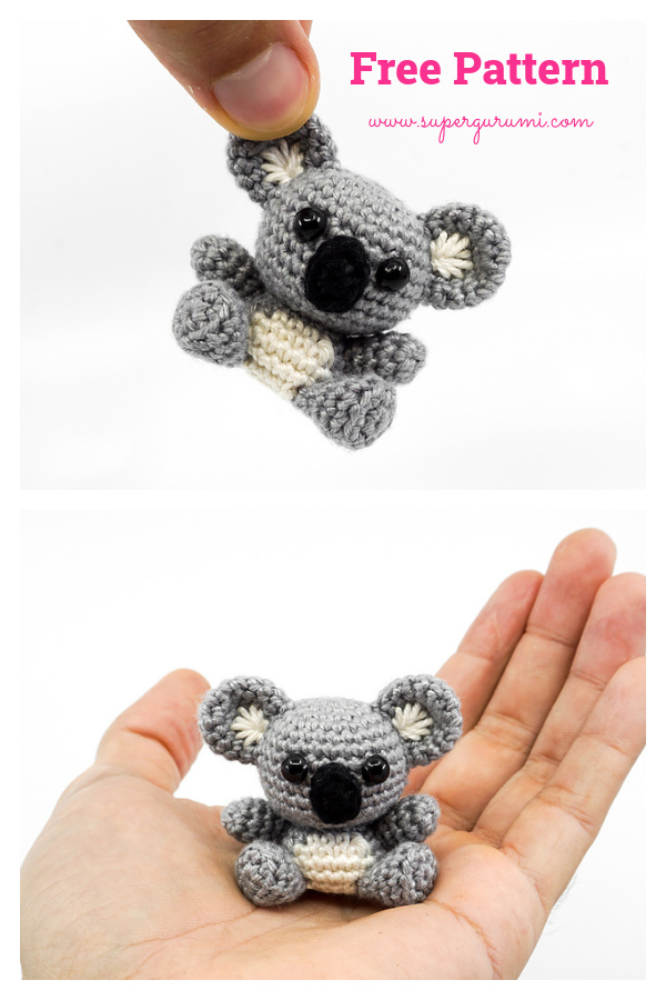 Adorable Mini Koala Amigurumi Free Crochet Pattern 