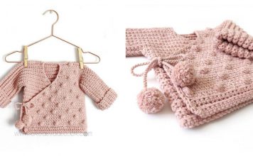 Baby Kimono Sweater Free Crochet Pattern