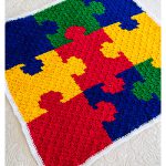 C2C Puzzle Blanket Free Crochet Pattern