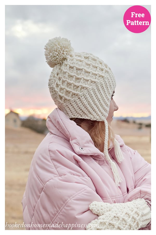 Diamond Beanie Free Crochet Pattern