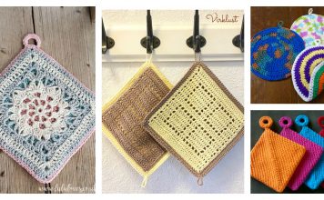 Double Sided Potholder Free Crochet Pattern