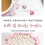 Full Of Hearts Coaster Free Crochet Pattern