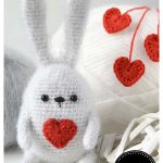 Heart Bunny Free Crochet Pattern