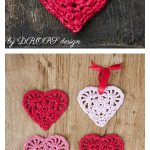 Heart Doily Coaster Free Crochet Pattern