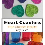 Heart Coaster Free Crochet Pattern