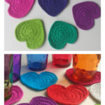 Heart Coaster Free Crochet Pattern