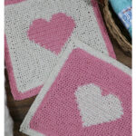 Heart Dishcloth or Spa Cloth Free Crochet Pattern and Video Tutorial