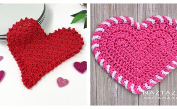 Heart Washcloth Free Crochet Pattern
