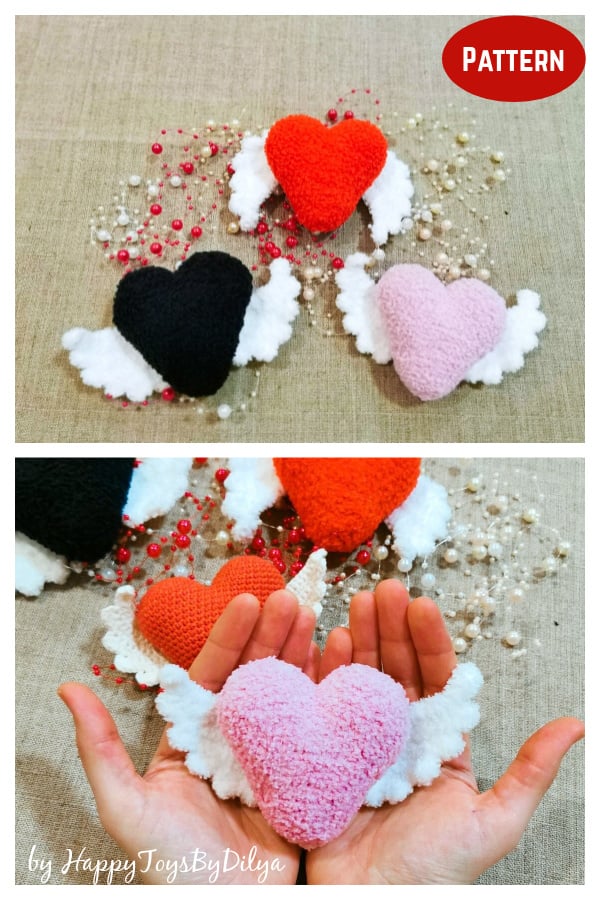 Candy Conversation Hearts Keychain Free Crochet Pattern and Video Tutorial