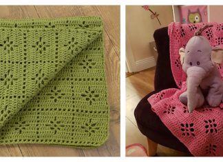 Little Axel Flower Baby Blanket FREE Crochet Pattern