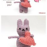 Love Bunny Amigurumi Free Crochet Pattern and Video Tutorial