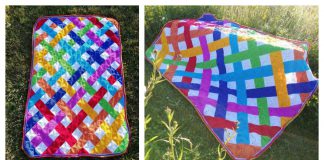 Modern Granny Square Blanket Free Crochet Pattern