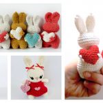 Valentine’s Day Heart Bunny Free Crochet Pattern