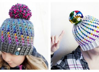 Northern Lights Beanie Hat Free Crochet Pattern