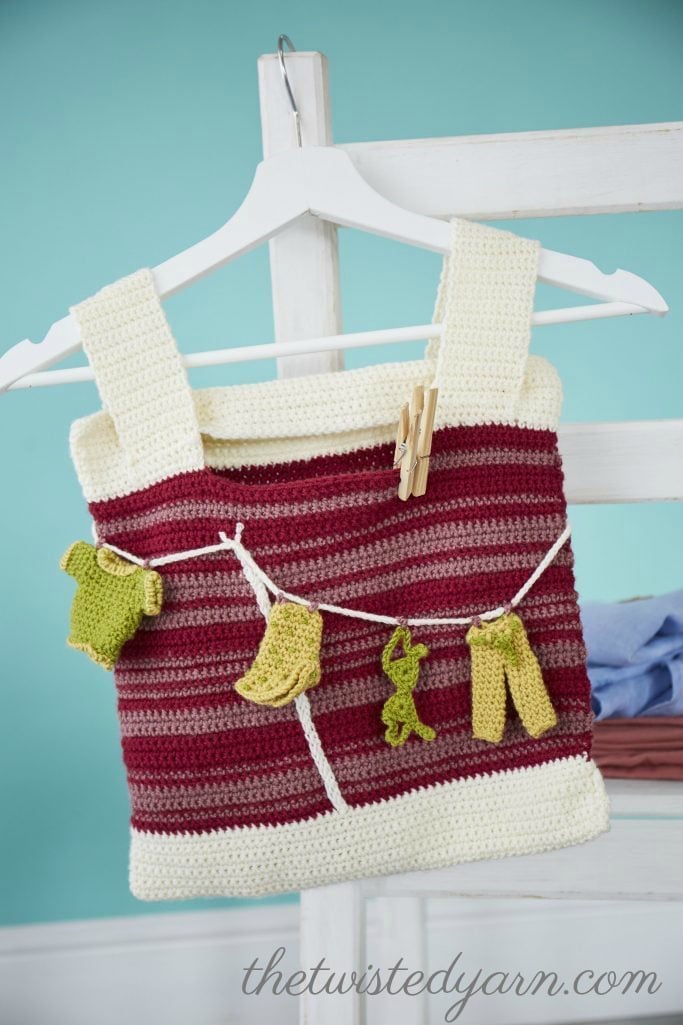 Peg Bag Free Crochet Pattern 