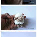 Sheep Brooch Free Crochet Pattern