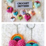 The Heart & Bow Keychain Crochet Pattern