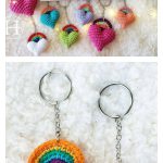 The Heart & Bow Keychain Crochet Pattern