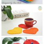 The Hearts Of Hope Coasters Free Crochet Pattern