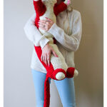 Valentine Kitty Cat Pillow Free Crochet Pattern